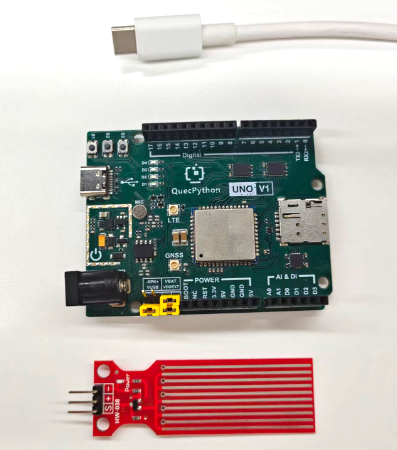 初学者视角体验：【EC800X Duino 开发板】传感器体验-水位检测传感器！